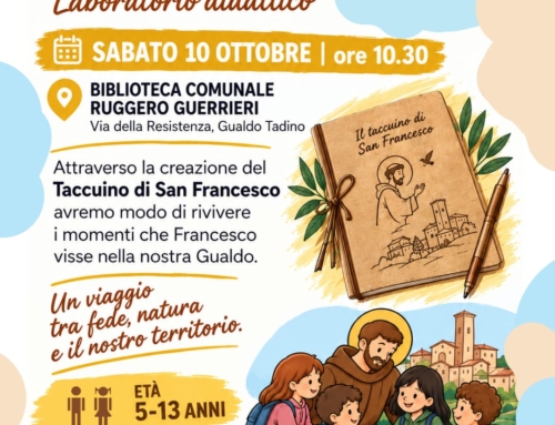 Sabato 10 ottobre: “Il Taccuino di San Francesco” alla Biblioteca Comunale “Ruggero Guerrieri”
